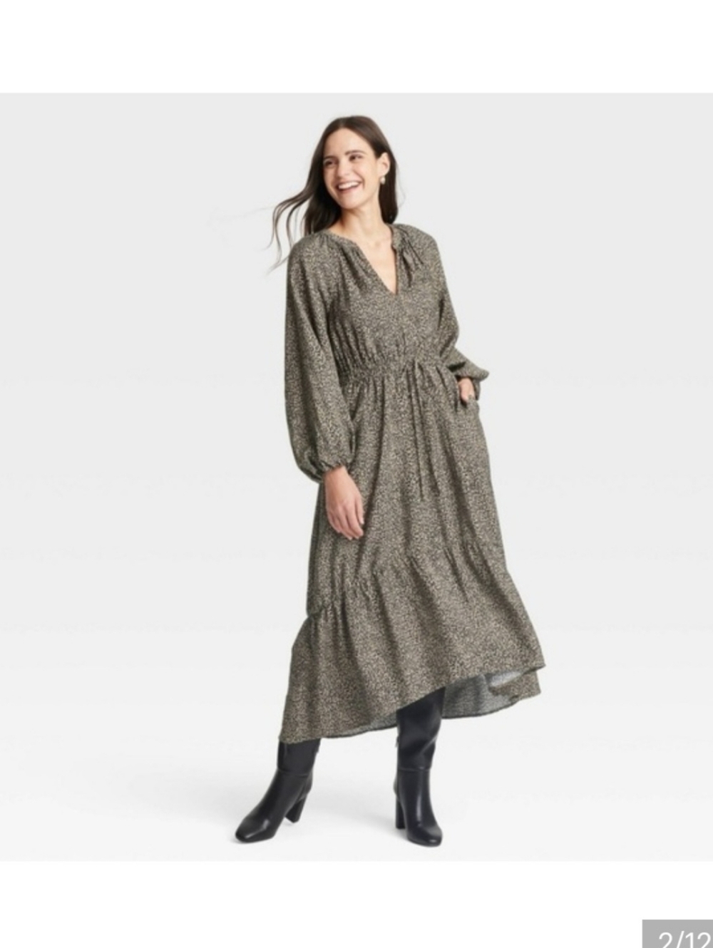 A New Day Hi-Low Asymmetrical MiniDress Leopard Print